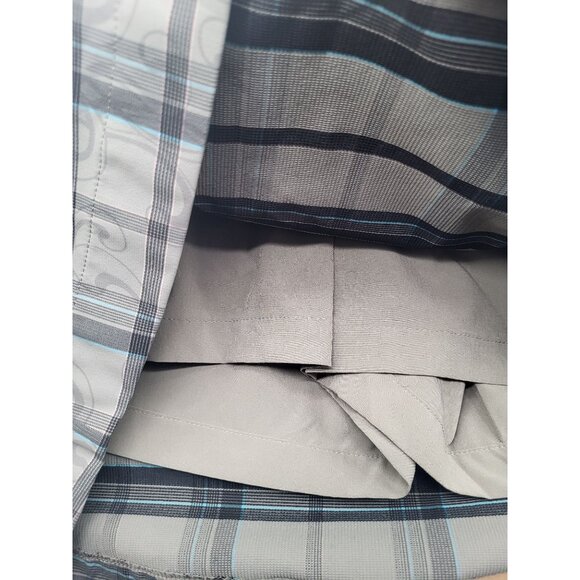 NIKE GOLF SKORT Women's SZ 12 Gray Plaid Athleisure Travel Resort Country Club - Picture 7 of 9